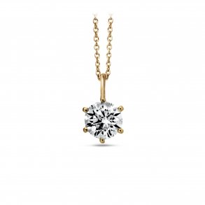 Diana vedhng, 14kt rdguld, 0,25ct brillant