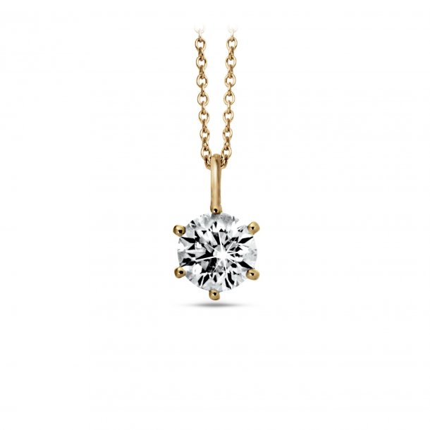 Diana vedhng, 14kt rdguld, 0,25ct brillant