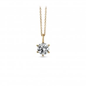 Diana vedhng, 14kt rdguld, 0,10ct brillant