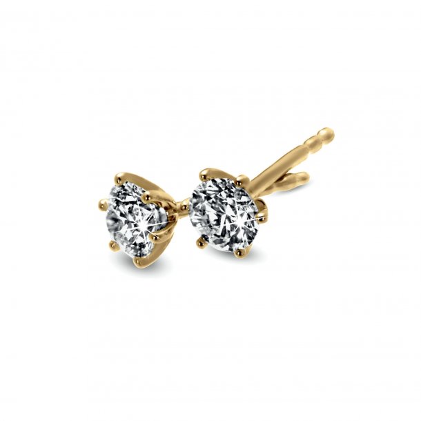 Diana rering, 14kt rdguld, 0,40ct brillant i alt