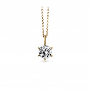 Diana vedhng, 14kt rdguld, 0,15ct brillant