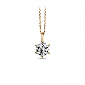 Diana vedhng, 14kt rdguld, 0,20ct brillant
