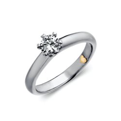 Precious ring, 14kt hvidguld med 0,40ct brillant
