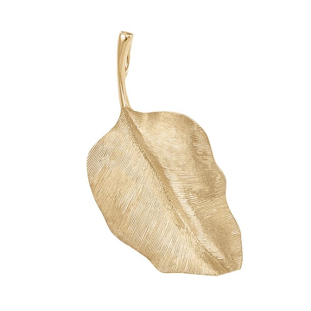 Ole Lynggaard Leaves vedhng 4 cm i 18 karat rdguld