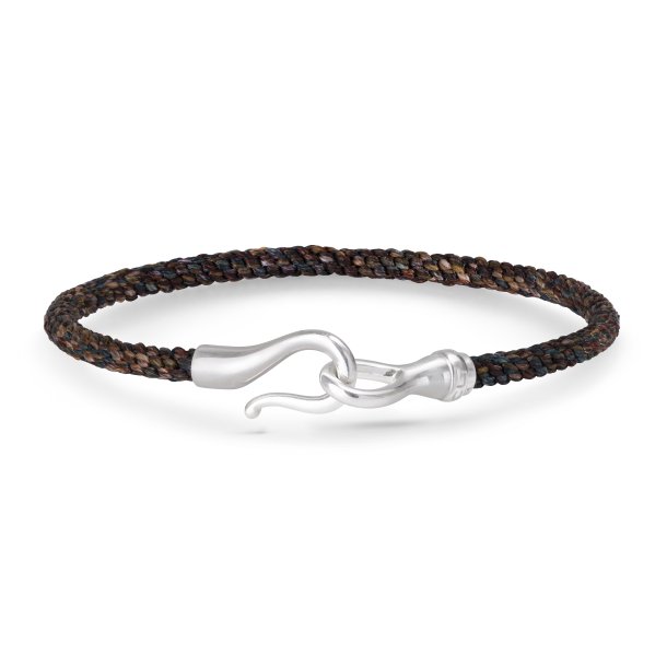 Ole Lynggaard Life armbånd, sølv/maroon