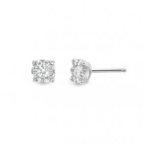 Looks diamantrestikker, 14kt hvidguld, tw/si, looks like 0,75ct