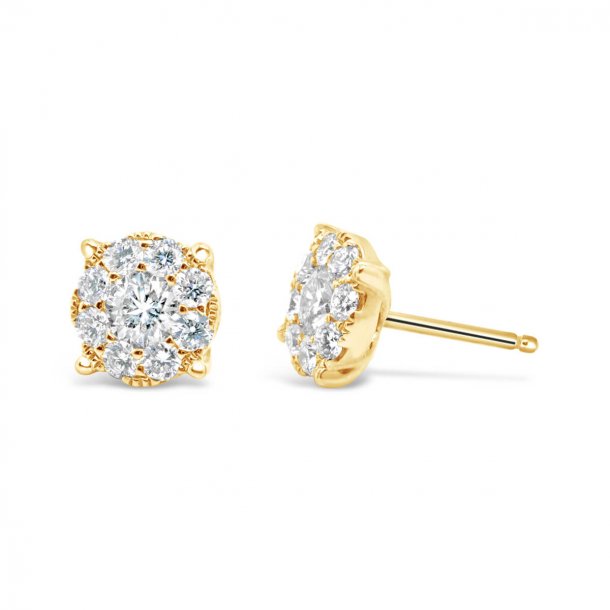 Looks diamantrestikker, 14kt rdguld, tw/vs, looks like 2,00ct