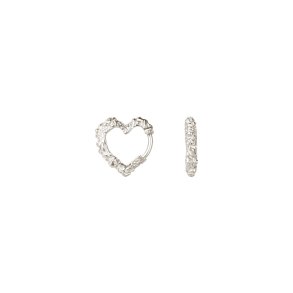 Camille Brinch, Heart Crush Hoops mini i sterlings�lv