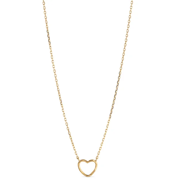 Enamel, Organic Heart halskde i forgyldt slv