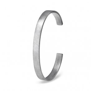 Bangle By Mller ben armring Bred/rustik, Slv