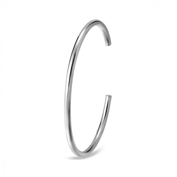 Bangle By M&uuml;ller ben armring rund/blank, Slv