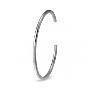 Bangle By Müller ben armring rund/rustik, Slv