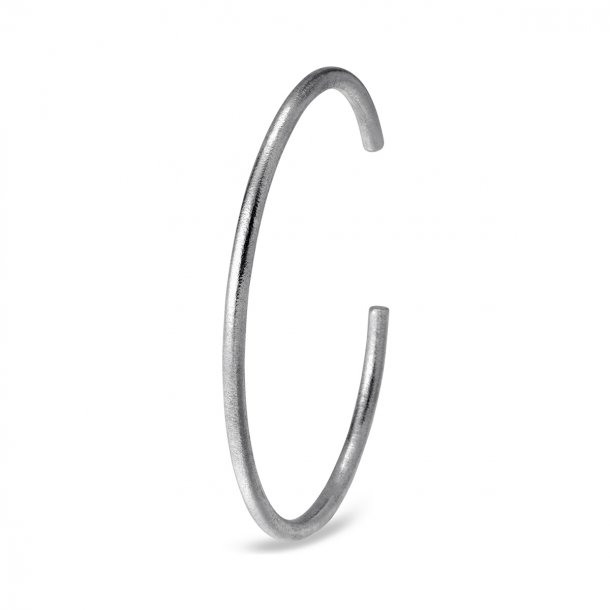 Bangle By M&uuml;ller ben armring rund/rustik, Slv