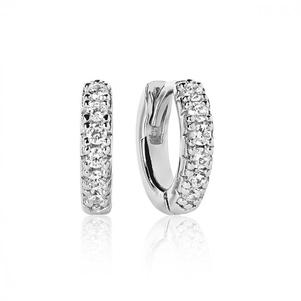 Sif Jakobs Ellera Piccolo reringe i sterlingslv med hvide zirkoner