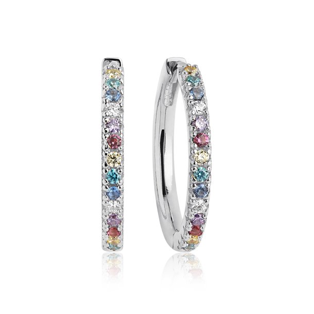 Sif Jakobs Ellera Grande reringe i sterlingslv med multi farvede zirkoner