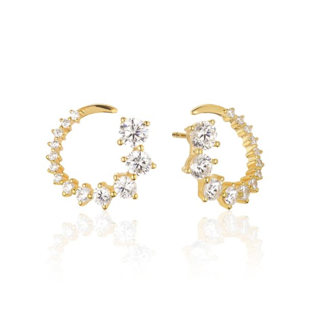 Sif Jakobs, Belluno Circolo �reringe i forgyldt S�lv med hvide zirkonia