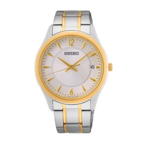 Seiko, SUR468P1 herreur, bicolour med hvid skive
