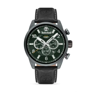 Timberland ur med sort skive og sort lderrem