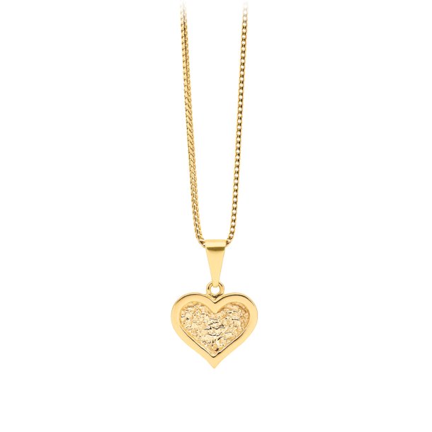 M&uuml;llers Collection, hjerte vedhng i 14kt rdguld