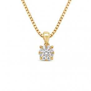 Looks diamantvedhng, 14kt rdguld, tw/si, looks like 0,50ct