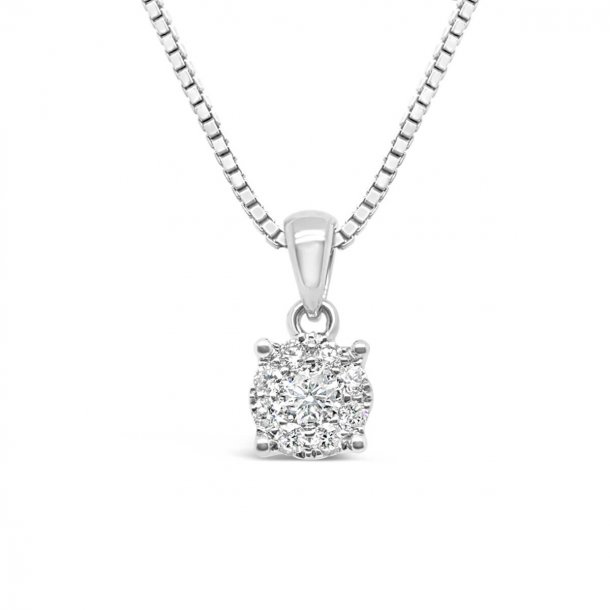 Looks diamantvedhng, 14kt hvidguld, tw/si, looks like 0,75ct