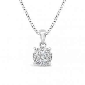 Looks diamantvedhng, 14kt hvidguld, tw/si, looks like 1,00ct