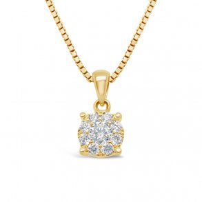 Looks diamantvedhng, 14kt rdguld, tw/si, looks like 1,00ct