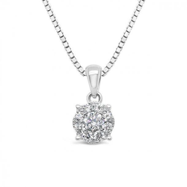 Looks diamantvedhng, 14kt hvidguld, tw/si, looks like 1,50ct