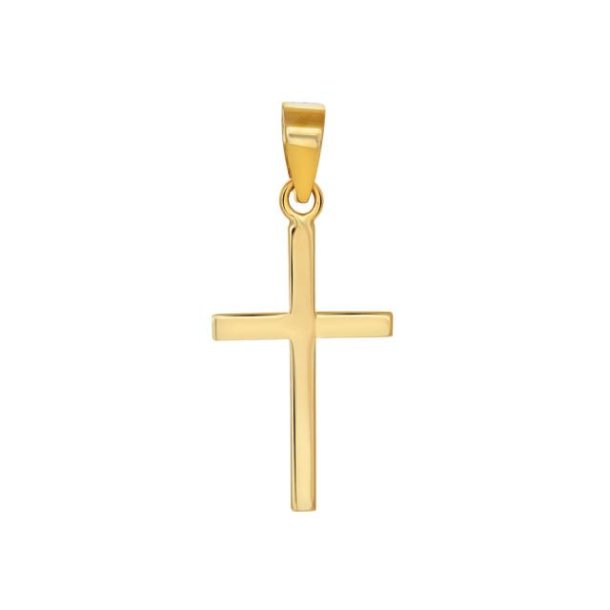NOA, kors vedhng 15mm i 14kt rdguld