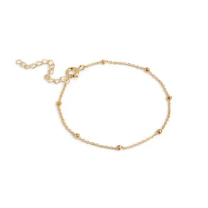 Enamel, Beaded armb�nd i forgyldt s�lv