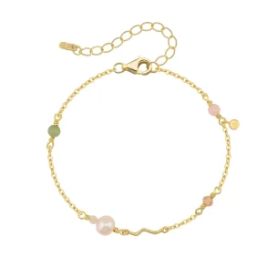 Wioga, Grace armb�nd i forgyldt s�lv