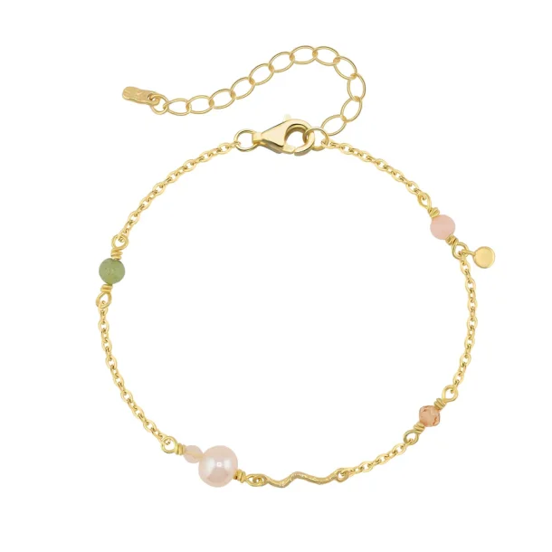 Wioga, Grace armb�nd i forgyldt s�lv