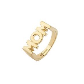 Maria Black, MOM ring i forgyldt sterlingslv