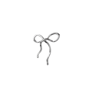 Stine A, Flow Bow Earring i sterlingslv