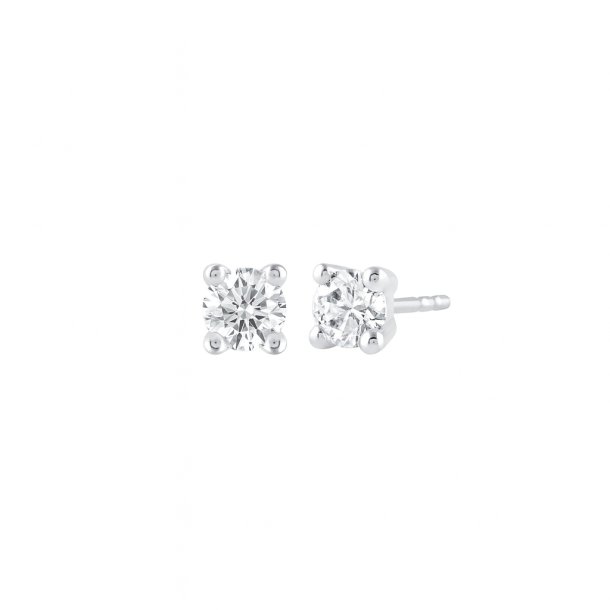  Mllers Collection Emily reringe, 14kt hvidguld med 2x0,25ct lab grown diamanter i alt