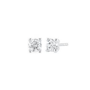 Mllers Collection Emily reringe, 14kt hvidguld med 2x0,50ct lab grown diamanter i alt