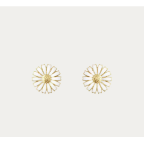 Georg Jensen DAISY �restikker, forgyldt/emalje, 11 mm