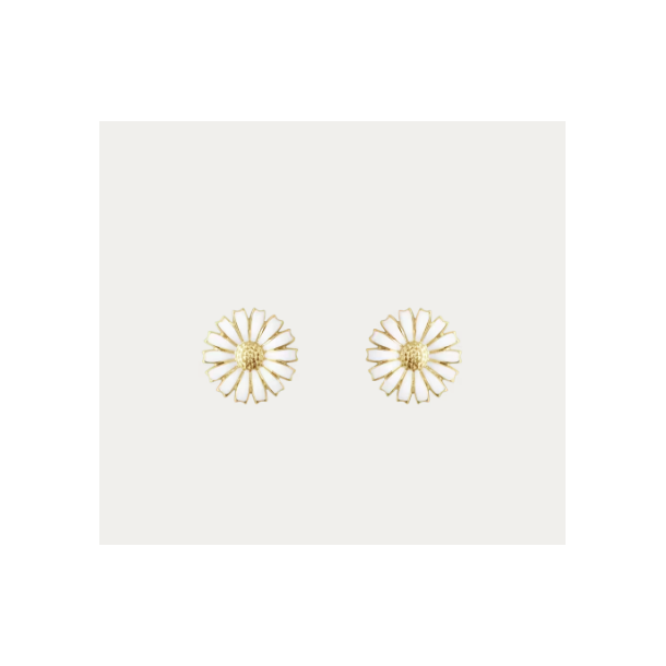 Georg Jensen DAISY �restikker, forgyldt/emalje, 11 mm