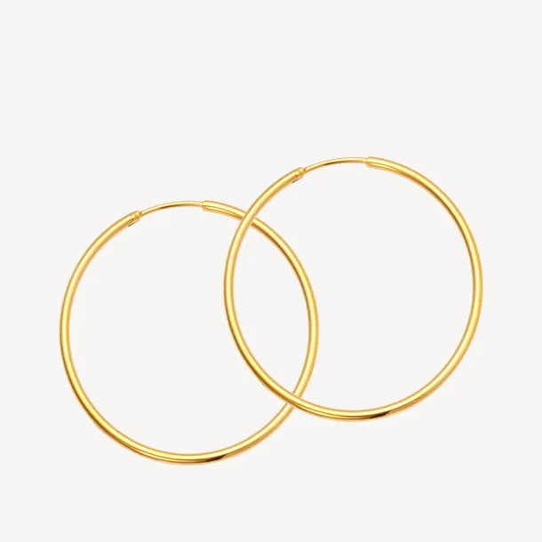 Sistie 2ND, Hoop �reringe i forgyldt st�l