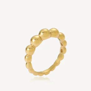 Sistie 2nd, Bubble ring i forgyldt st�l