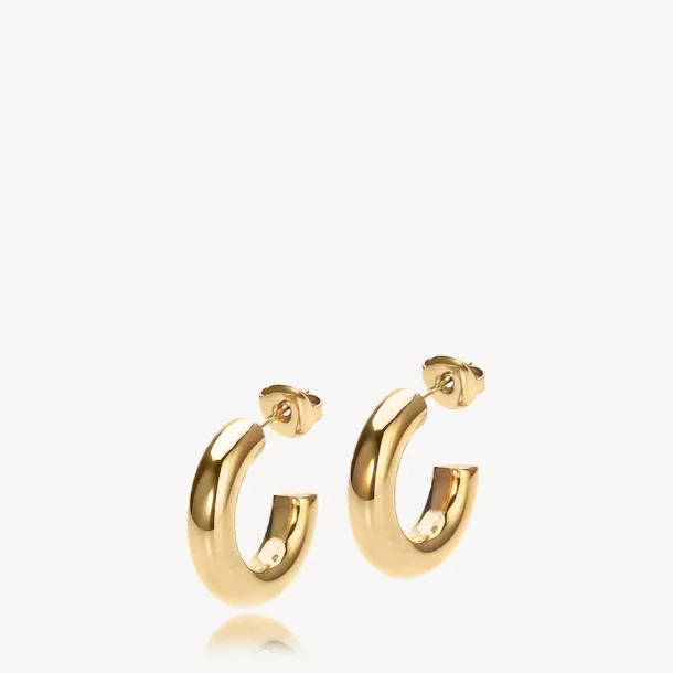 Sistie 2nd, Aura Hoops small, forgyldt stl